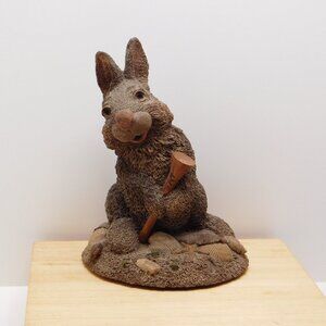 1992 Tim Wolfe Rabbit Holding Golf Tee Myrtle #91 Signed